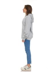 216 Bulk Womens Cotton Over Sized Hoodie Grey Size L