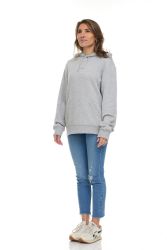 36 Bulk  Womens Cotton Over Sized Hoodie Grey Size 3XL