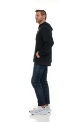 6 Bulk Unisex Cotton Hoodie Sweatshirt In Black Size Medium