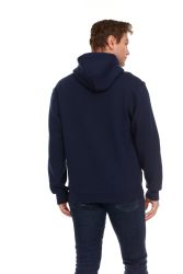 12 Bulk Unisex Cotton Hoodie Sweatshirt In Navy Size Medium