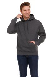 3 Bulk Unisex Cotton Hoodie Sweatshirt In Gray Size Large