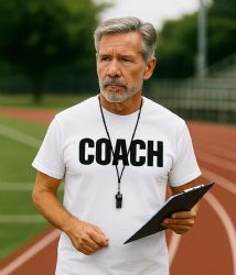 60 Bulk White Coach T-Shirt Size 3xl, Cotton Blend Printed In Usa For Sports, Teams & Athletic Staff