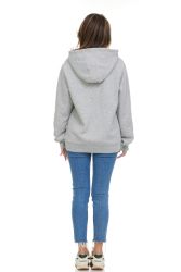3 Bulk Women's Cotton Oversized Hoodie Sweat Shirt Gray Size 3xlarge