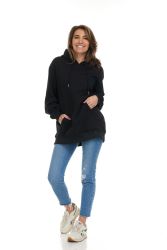 12 Bulk Women's Cotton Oversized Hoodie Sweat Shirt Assorted Bright Colors Size Large