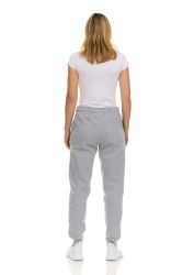 24 Bulk Womens Fleece Lined Jogger With Pocket In Heather Gray Size Large