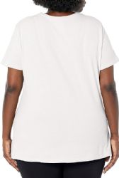 36 Bulk Womens Oversized Cotton Crew Neck Short Sleeve T-Shirts White, 2X-Large