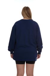 24 Bulk Womens Plus Size Cotton Long Sleeve Oversized T-Shirts, Casual Fit Tops, Dark Assorted Size 4xlarge