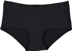 6 Bulk Yacht And Smith 95% Cotton Women's Underwear In Black, Size X-Small