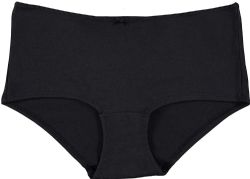 48 Bulk Yacht And Smith 95% Cotton Women's Underwear In Black, Size Xlarge