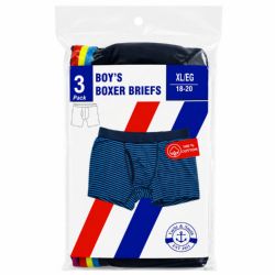 48 Bulk Yacht And Smith Boys Cotton Boxer Briefs Underwear In Assorted Colors, Assorted Szies S- X-Large