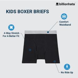 48 Bulk Yacht And Smith Boys Cotton Boxer Briefs Underwear In Assorted Colors, Assorted Szies S- X-Large