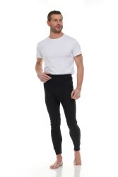 6 Bulk Yacht And Smith Men's Thermal Pants In Black Size 2xlarge