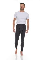 6 Bulk Yacht And Smith Men's Thermal Pants In Gray Size Medium
