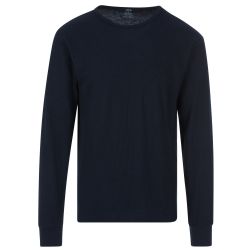 6 Bulk Yacht And Smith Men's Thermal Long Sleeve Shirt In Navy Size 2xlarge