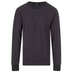 3 Bulk Yacht And Smith Men's Thermal Long Sleeve Shirt In Gray Size M