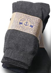 144 Bulk Yacht & Smith Men's Cotton Assorted Colored Thermal Crew Socks