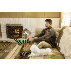 6 Bulk Yacht & Smith Men's Assorted Colored Warm & Cozy Fuzzy Socks