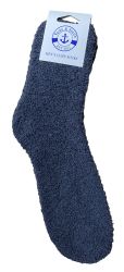 12 Bulk Yacht & Smith Men's Assorted Colored Warm Cozy Fuzzy Socks