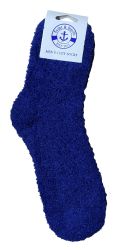 12 Bulk Yacht & Smith Men's Assorted Colored Warm Cozy Fuzzy Socks