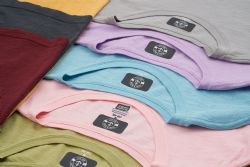 9 Bulk Men's Cotton Pocket T-Shirt In Assorted Color Size Small