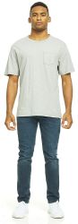 9 Bulk Men's Cotton Pocket T-Shirt In Assorted Color Size X-Large