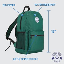 204 Bulk Yacht & Smith School Supply Bundle, Black Backpacks Plus (34 Piece) School Supply Kits