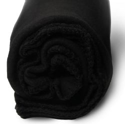 24 Bulk Yacht & Smith Fleece Blankets In Black 50x60 Inches