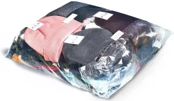 96 Bulk Yacht & Smith Unisex Winter Assorted Colored/print Hats & Black Glove