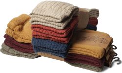 6 Bulk Yacht & Smith Women's Assorted Colored Slouch Socks Size 9-11
