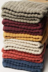 6 Bulk Yacht & Smith Women's Assorted Colored Slouch Socks Size 9-11