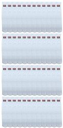 48 Bulk Yacht & Smith Women's Cotton Terry Cushioned Usa Logo Athletic White Tube Socks