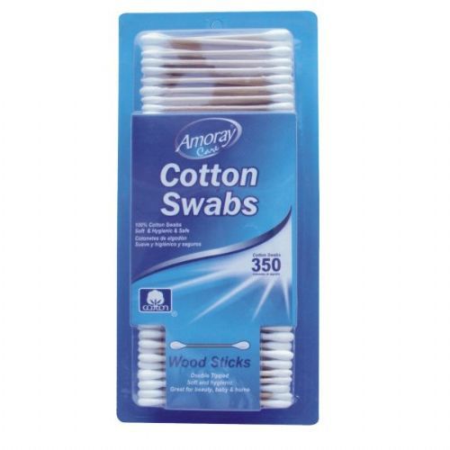 48 Bulk Amoray Cotton Swab 350ct Wooden at