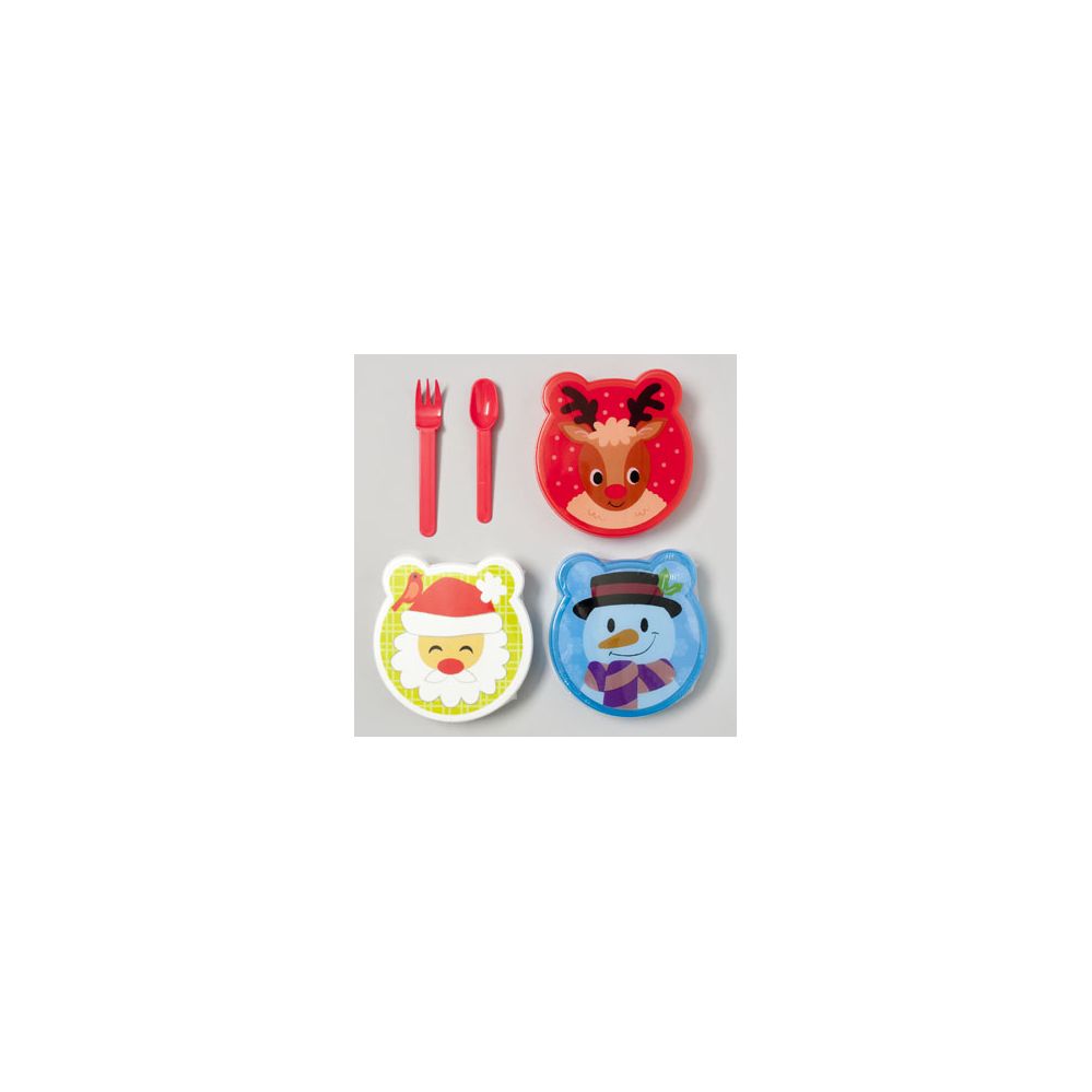 Santa claus lunch box children thermal insulated food container kids lunch bag christmas gifts 108 Bulk Lunch Box With 2pc Cutlery Set - at - bluestarempire.com