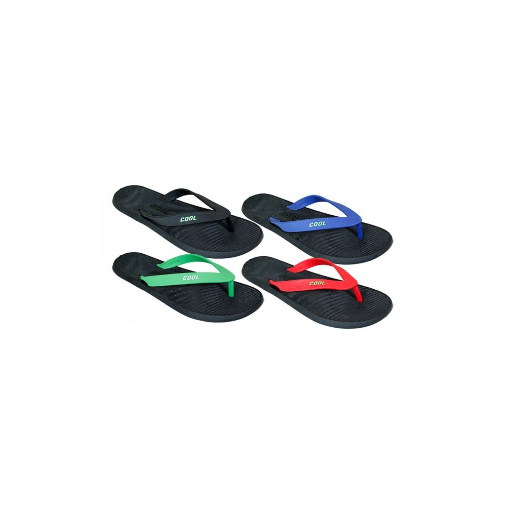 48 Bulk Mens Assorted Color Flip Flops - at - bluestarempire.com