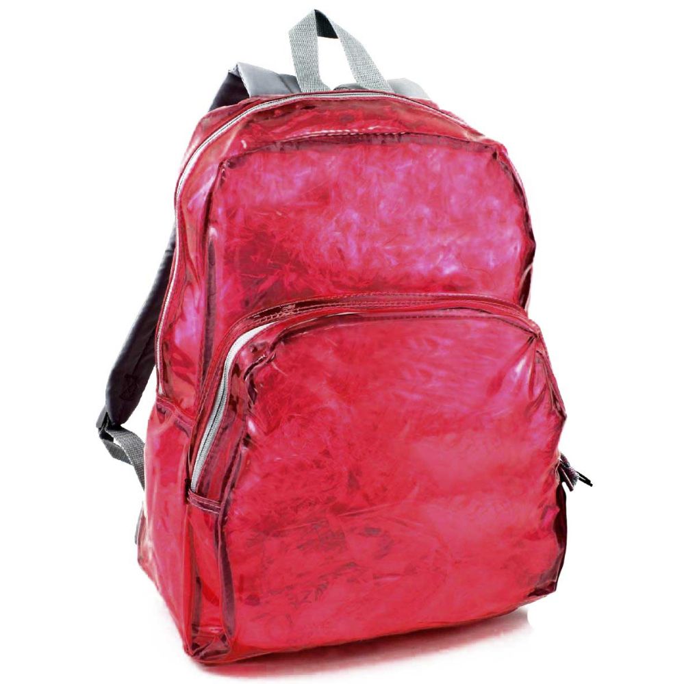 24 Bulk Clear Backpack In Pink