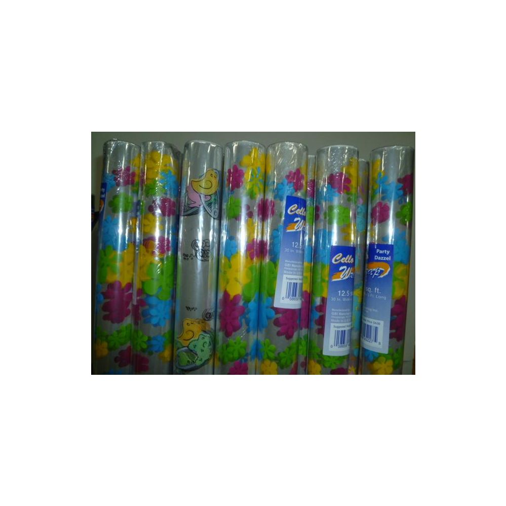 72 Bulk Baby Cello Wrap 12.5sq at