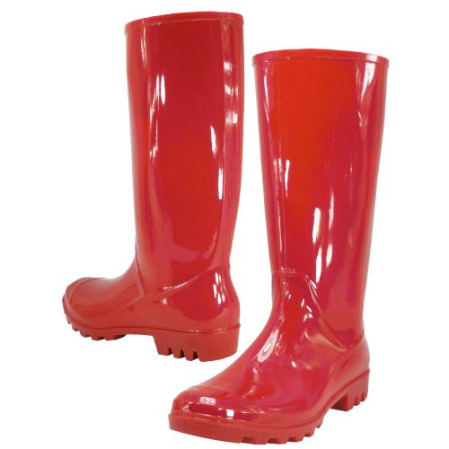 12 Bulk Women's 13.5 Inches Water Proof Rubber Rain Boots