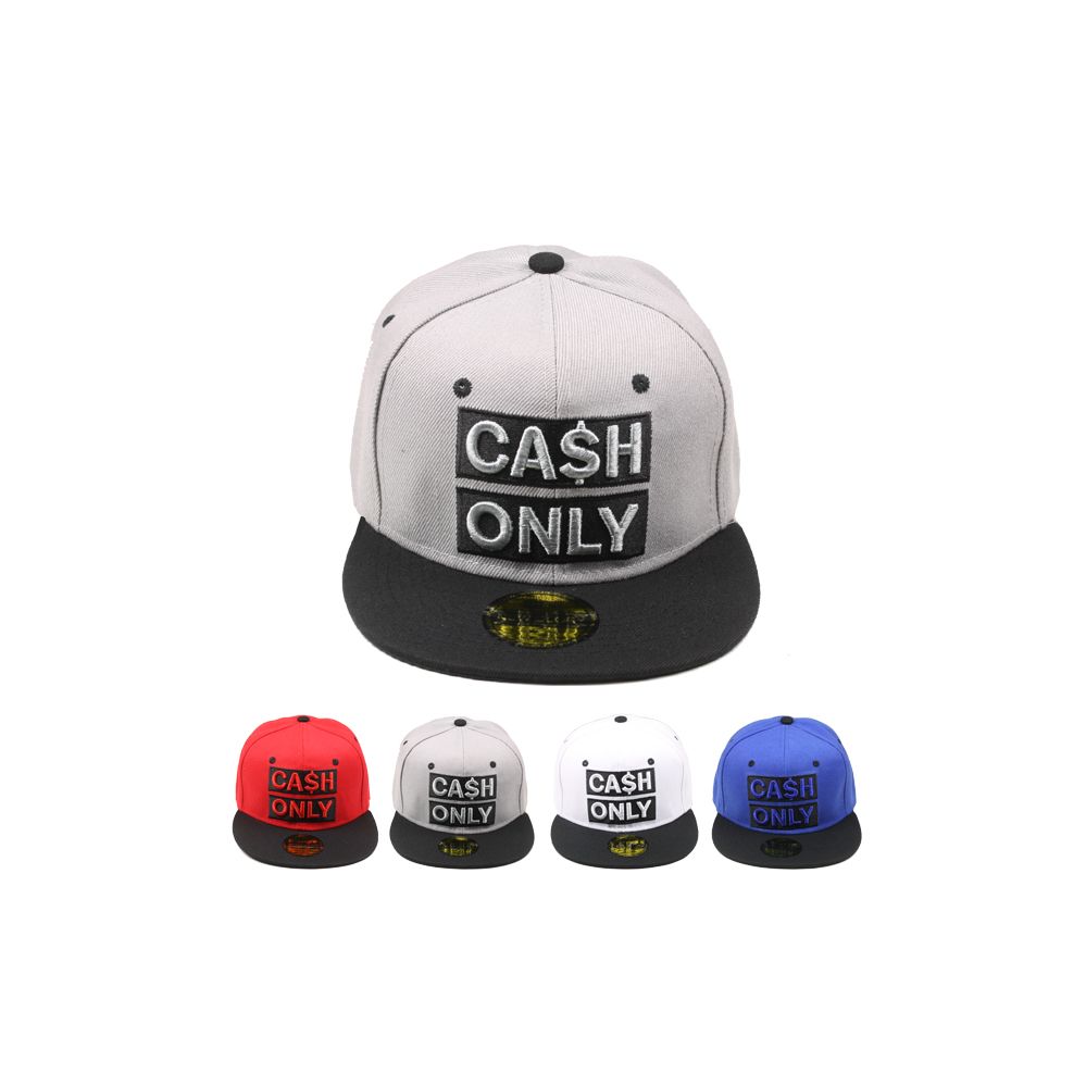 24 Bulk Cash Only Snapback Baseball Cap at