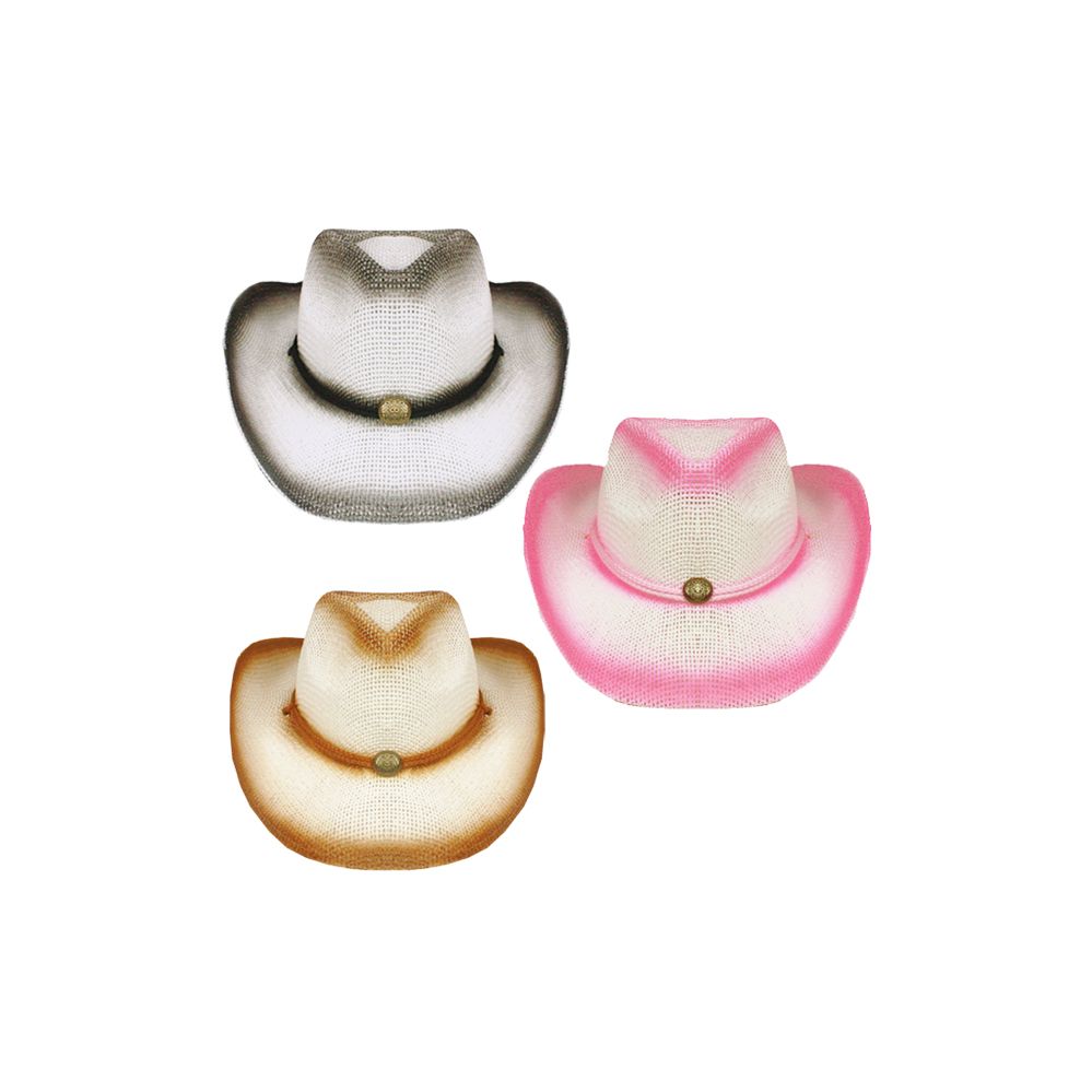 24 Bulk Kids Assorted Western Cowboy Hat at