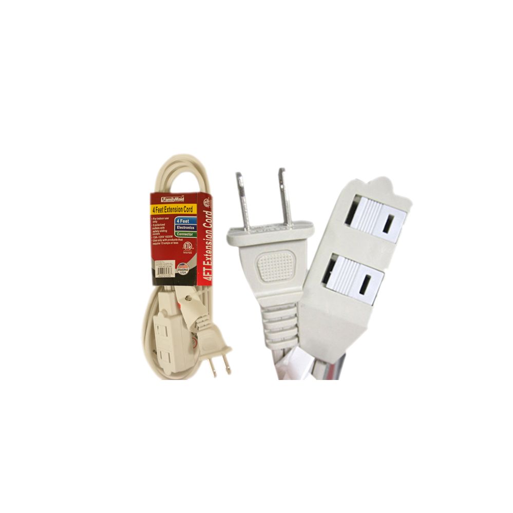 48 Bulk 4ft Extension Cord Indoor Red at