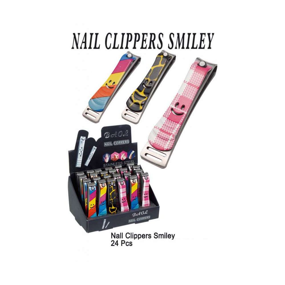 24 Bulk Nail Clippers Smiley Face at
