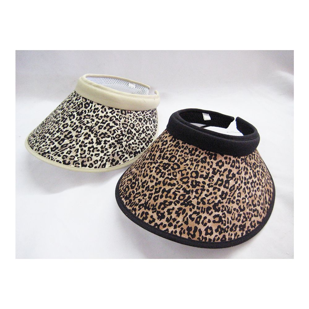 36 Bulk Ladies Cheetah Visor Hat at