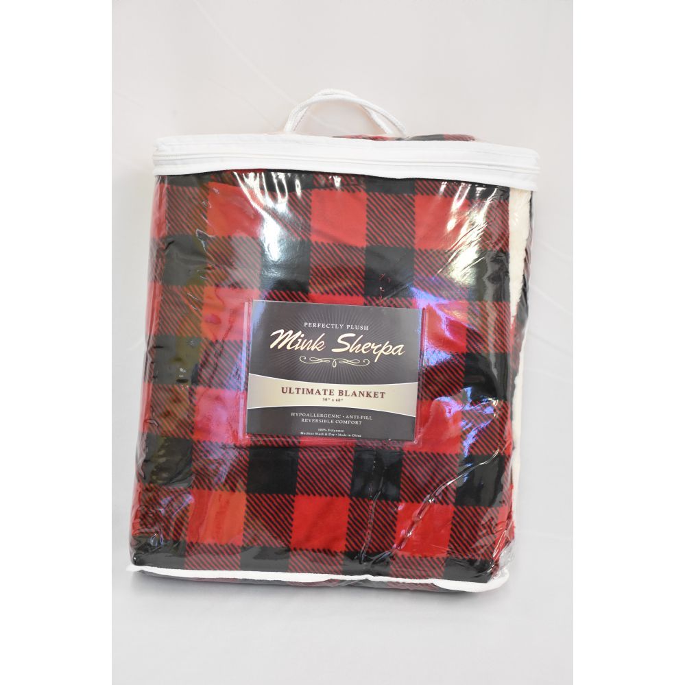 12 Bulk Mink Sherpa Ultimate Blanket 50x60 Red Buffalo Plaid At Bluestarempirecom 12 Bulk Mink Sherpa Ultimate Blanket 50x60 Red Buffalo Plaid At Bluestarempirecom