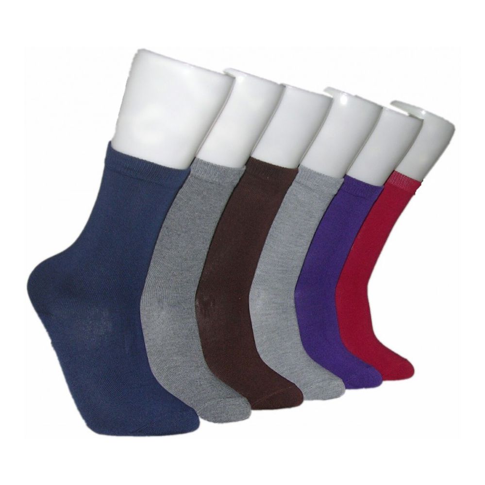 Wholesale Women's Everyday Solid Color Crew Socks at