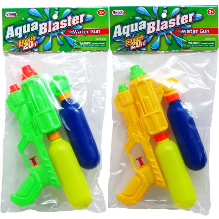 72 Bulk Two Tank Water Gun In Poly Bag at