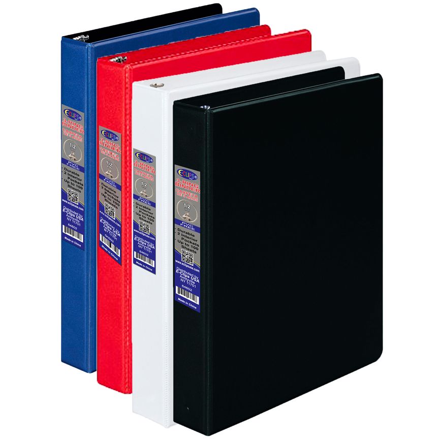 48 Bulk Vinyl Binder, 1/2", 2 Pockets at