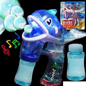 24 Bulk Flashing Whale Bubble Guns W Music