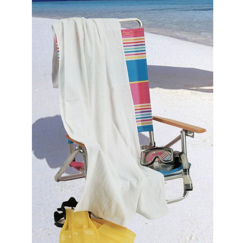 60 Bulk Beach Towels White at