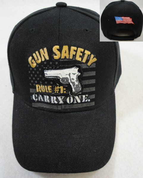 24 Bulk Gun Safety Rule Carry One Hat - at - bluestarempire.com