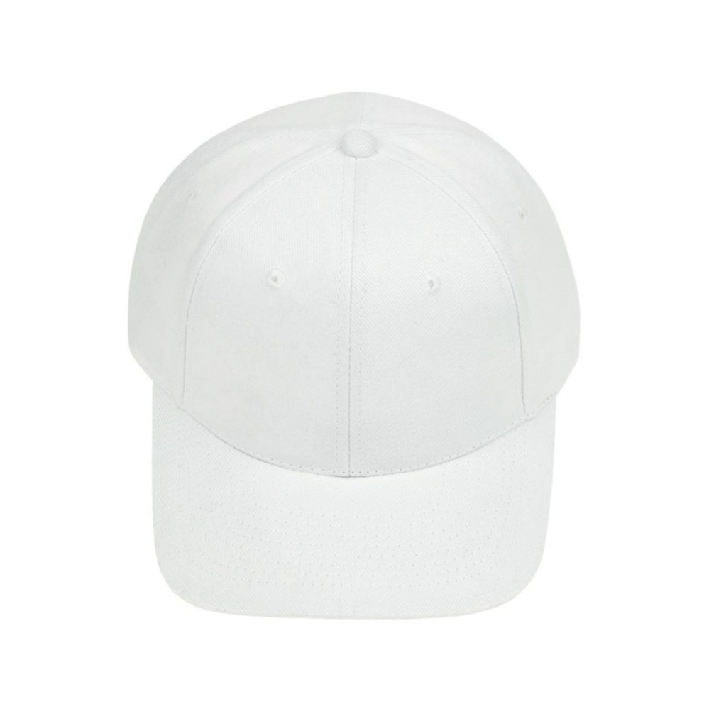 48 Bulk Wholesale Adjustable Baseball Caps In White at